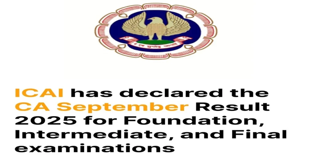 CA Result 2025